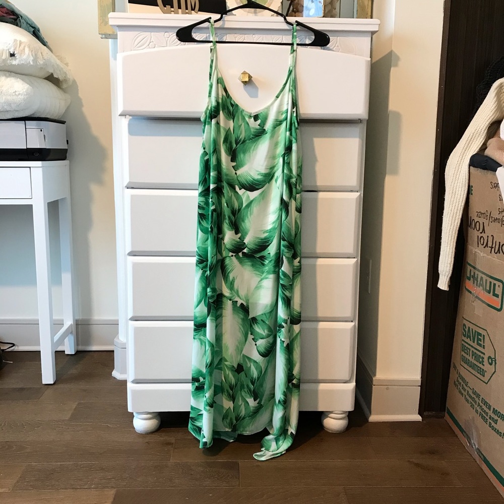 SMYMM Palm Midi dress